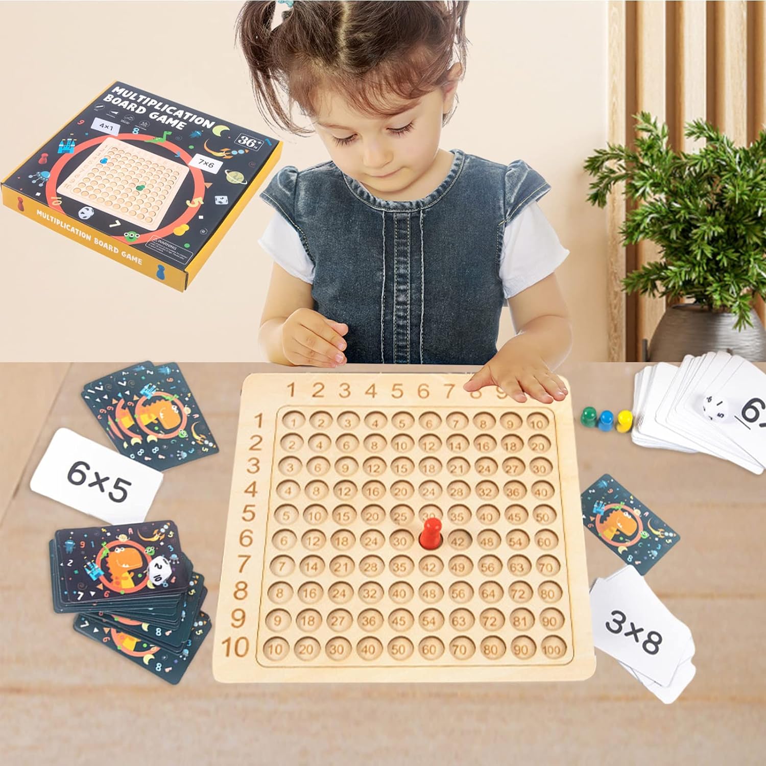 -20% Montessori Mathematik Brettspiel Holz Mathe-Brettspiel babyparadies   