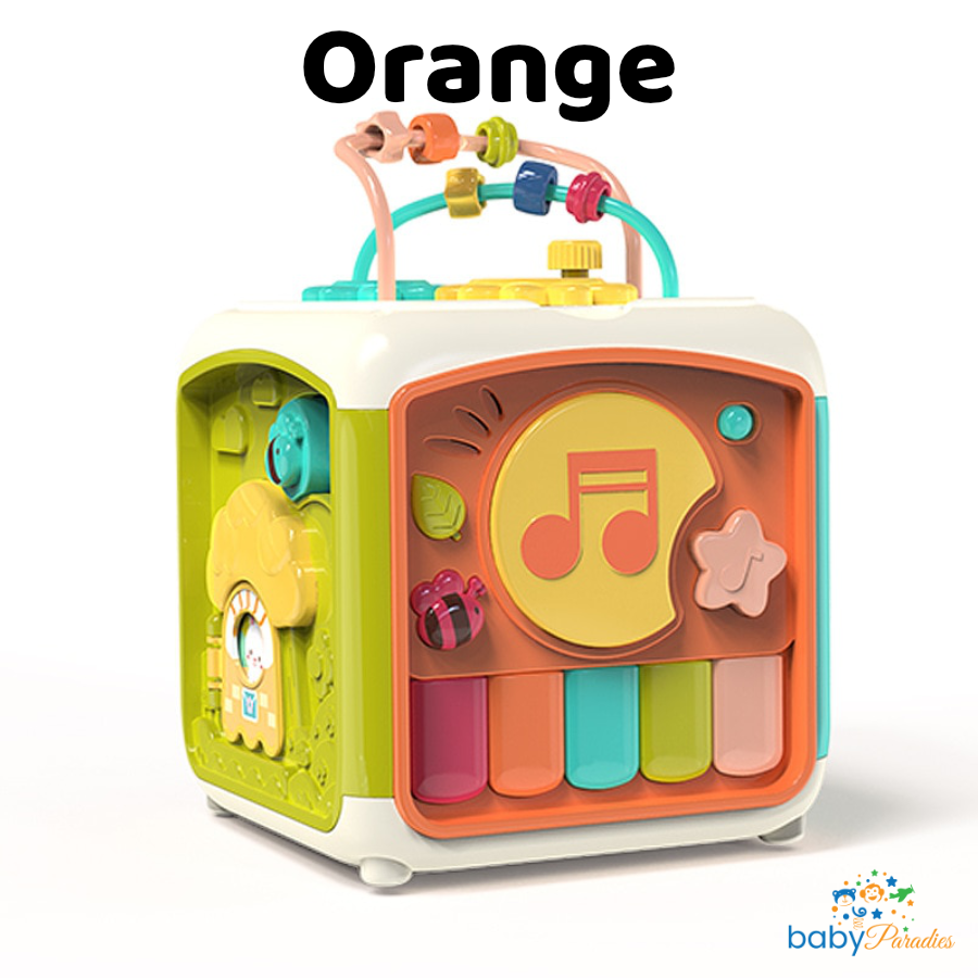 BabyCube Entdeckerwelt Interaktives Spielzeug babyparadies Orange  