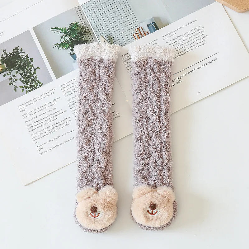 -20% Baby Tier Fleece Socken Socken babyparadies Kaffeebär Socken Freie Größe(0-5Jahre) Einzel