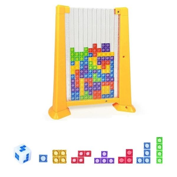 Montessori Tetris Spielzeug Puzzlespielzeug babyparadies Gelb  