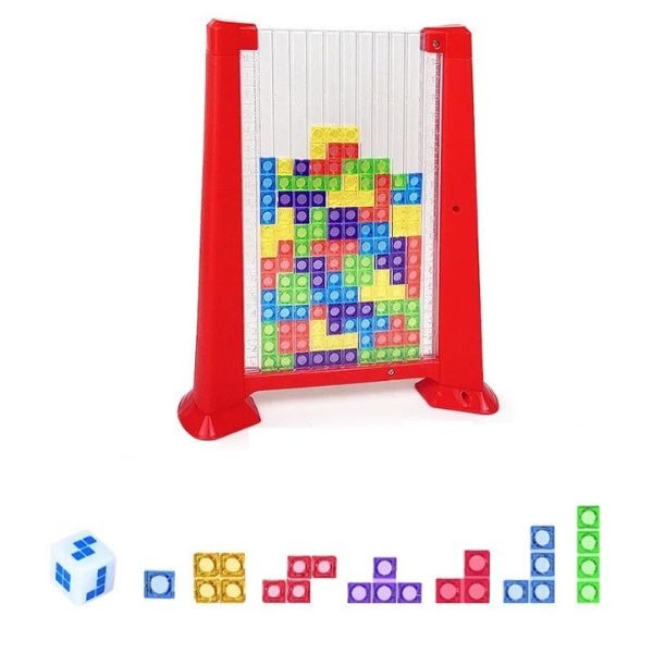 Montessori Tetris Spielzeug Puzzlespielzeug babyparadies Rot  