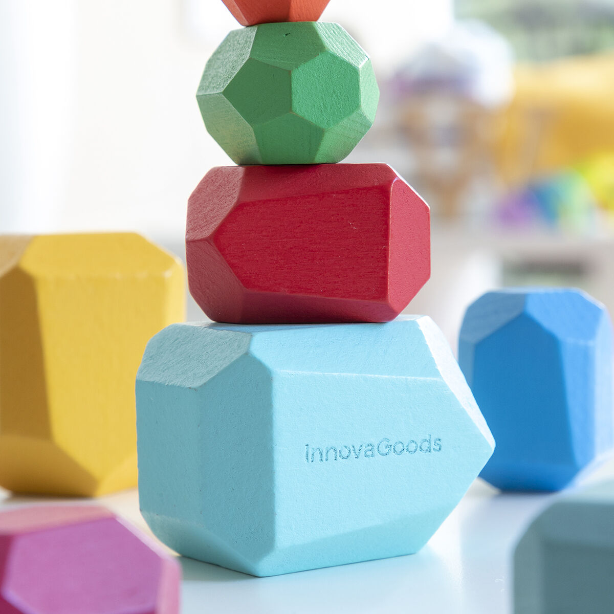 Hölzerne Balanciersteine Baby, Spielwaren für Kleinkinder InnovaGoods   